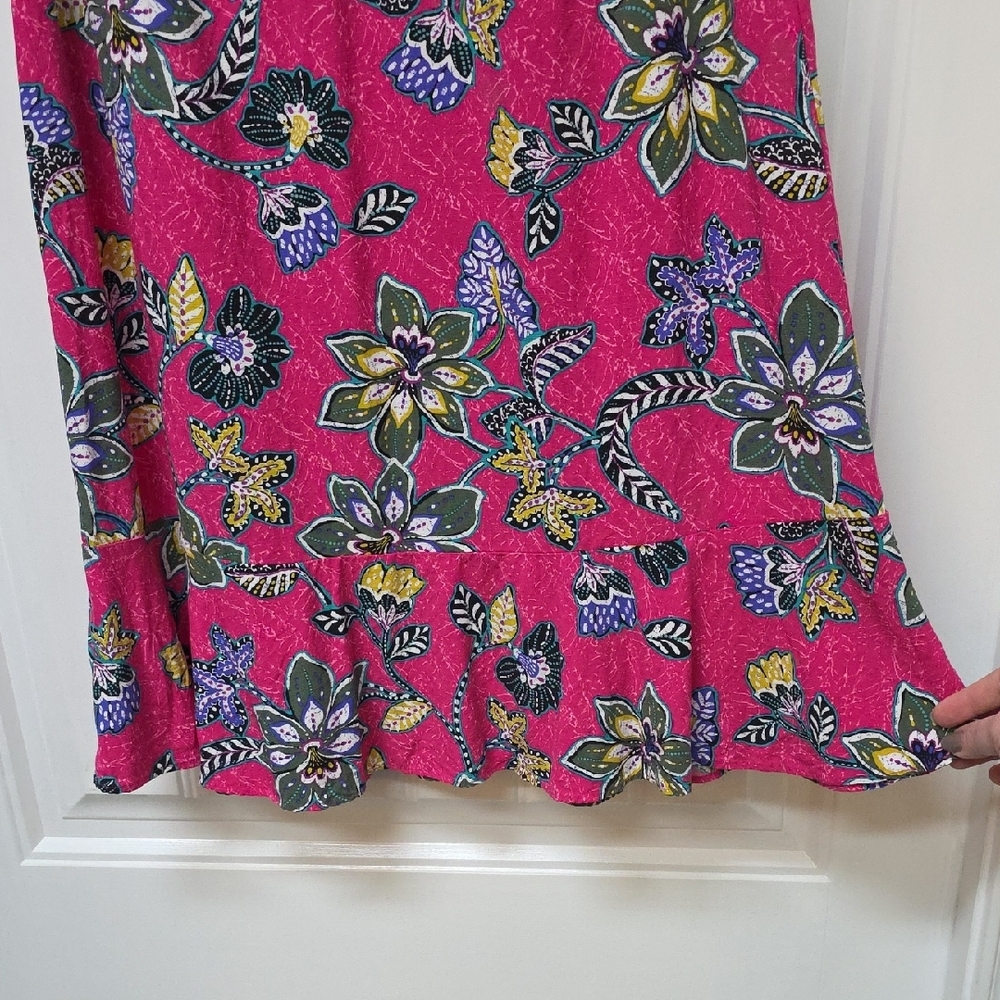 LOFT Pink Floral Dress - Sz S - Picture 4 of 6